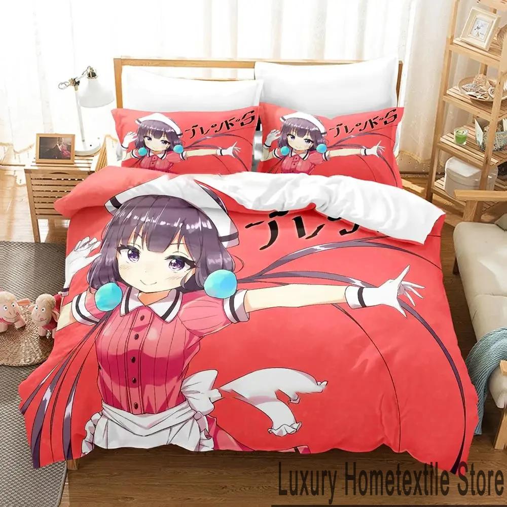 3D Принт Аниме Blend S Комплект Постельного Белья Мальчики Девочки Полуторный Двуспальный Кинг Сайз Пододеяльник Наволочка Кровать Мальчики Взрослые Домашний Текстиль