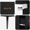 Highboard in Black Oak Look 69.5 x 34 x 180 cm Engineered Wood