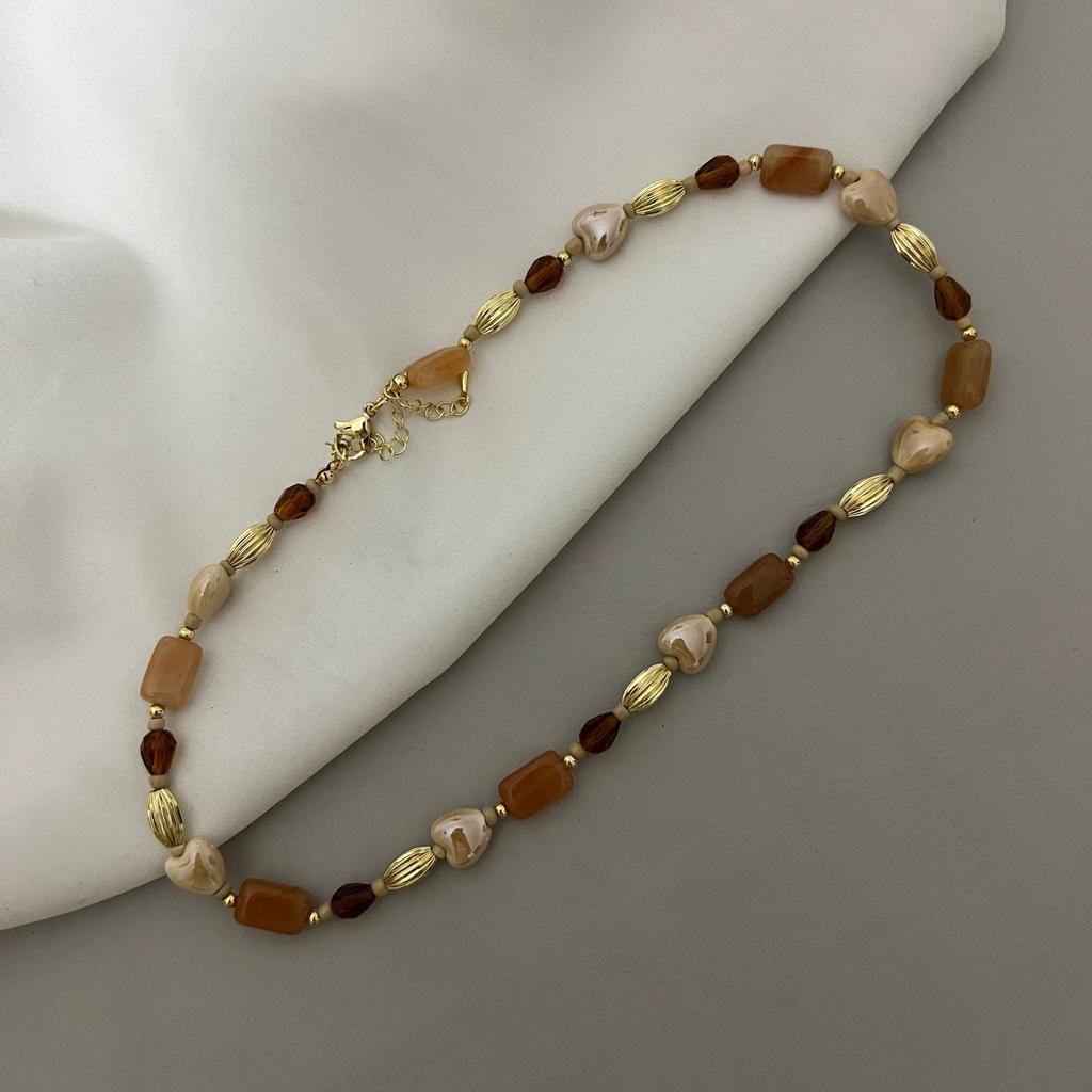 Ожерелье из бисера в стиле ретро для женщин осенью и зимой, маленькое многослойное ожерелье, дизайн, нерегулярные аксессуары для ожерелья