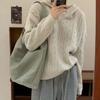 Navava Casual Cable Knit Long Sleeve Hooded Sweater Nk2419