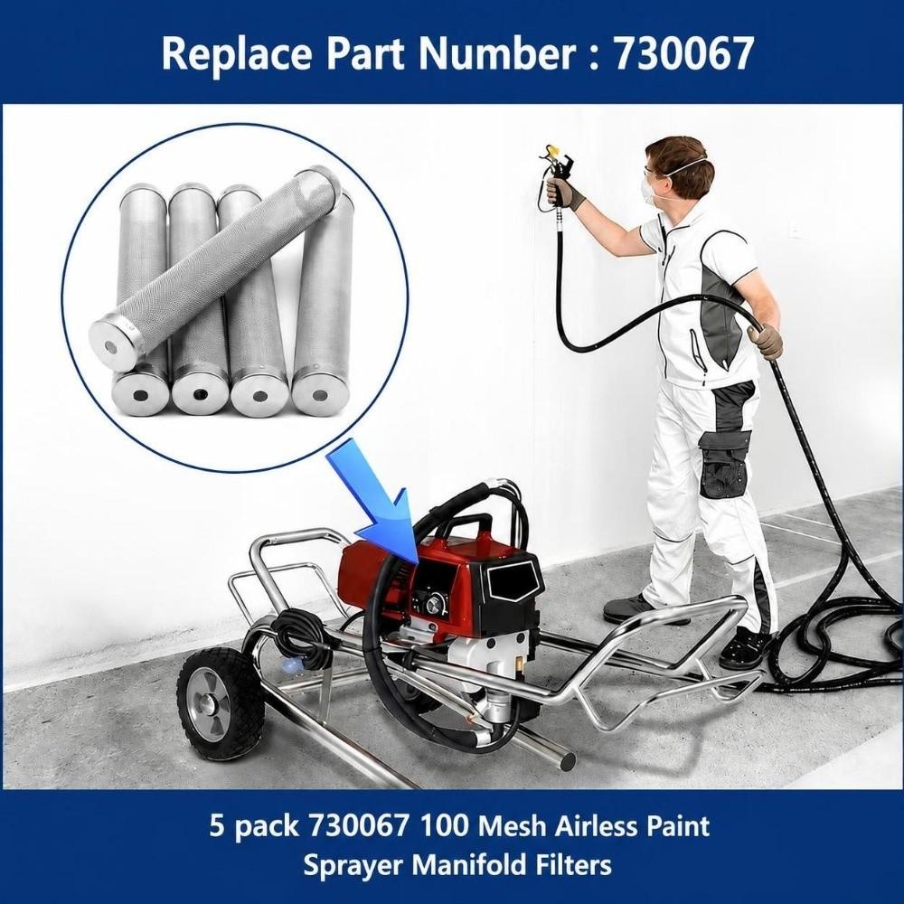 30 /60/100 Mesh Airless Spray Pump Filter 730-067 Spray Pump Outlet Filter Paint Sprayer Filter