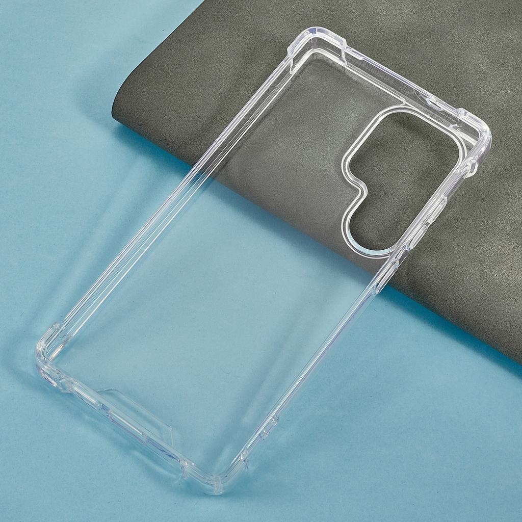 For Samsung Galaxy S25 Ultra Clear Phone Case TPU + Acrylic 1.5mm Shockproof Back Cover