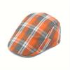 1 шт. Мужская классическая клетчатая кепка-берет, британский берет Newsboy Casual Plaid Cool Cap