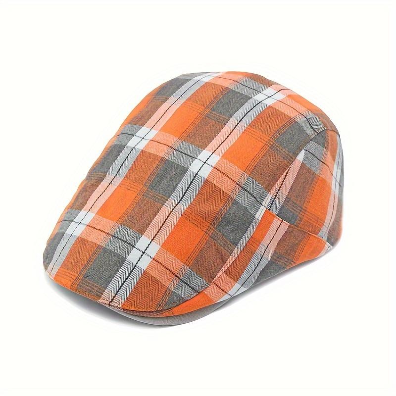 1 шт. Мужская классическая клетчатая кепка-берет, британский берет Newsboy Casual Plaid Cool Cap
