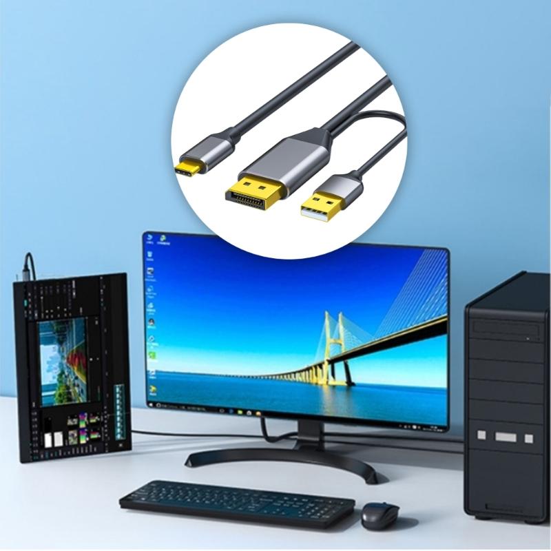 USB C на Кабель Type C Папа-Папа 4K 60Hz Адаптеры Конвертеры Конвертеры Для Ноутбука Монитора