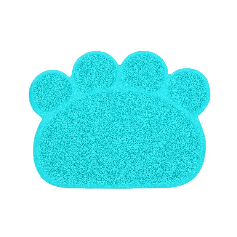 Pet Meal Mat Non-Slip Footprints Cat Litter Mat Cat Mats Cats Mats Pvc Cat Toilet Mats Pet Supplies ADM
