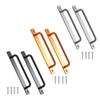 Pack of 2 Practical Sliding Door Handles Hole Center Aluminum Alloy with Mounting Screws for Indoor Outdoor Use