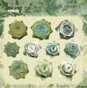 Retro Flowers Tie-Dye Sticker Pack – 10 Sheets, 6 Designs for Journal Decoration