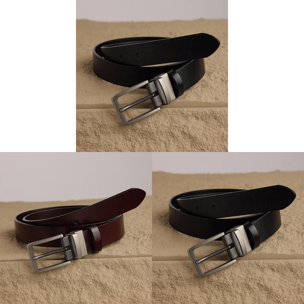 Кожаный деловой ремень для женщин и мужчин с регулируемой посадкой для офиса и официальной одежды