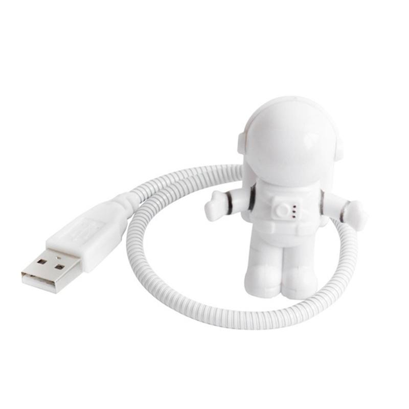 Мини-ночники с питанием от USB, белый астронавт, портативная настольная лампа для чтения, для компьютера, светодиодная лампа для декора комнаты, маленькие ночники