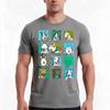 Sled dog squares TShirt Summer Casual Cotton Tee Oversized Streetwear Tops Vintage Graphic Print Loose Fit Short Sleeve