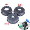 Durable IBC Tank Fittings S60X6 Coarse Threaded Cap 60mm Female Thread To 1/2",3/4",1" Adaptor Connector Plastic Bucket Outlet