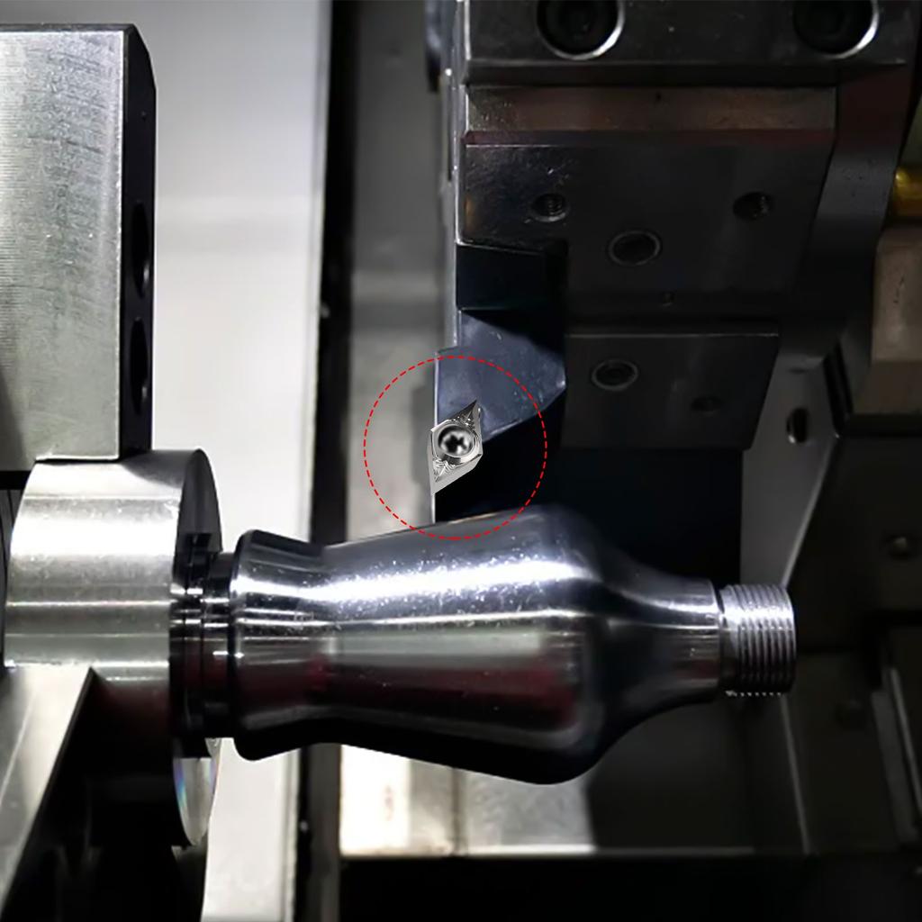 10pcs Aluminum DCGT11T302-AK DCGT32.50.5 Carbide Inserts Cutter Blade DCMT