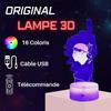 Lampe De Chevet 3D Led Corse Corsica, Veilleuse Changement Couleurs, Lampe Tactile Bureau Chambre, Idée Cadeau Noël Anniversaire