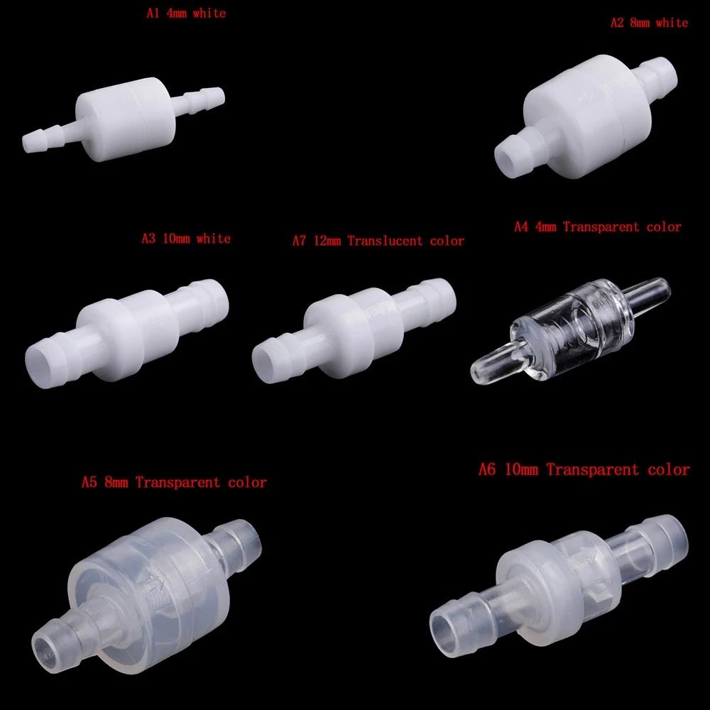 Water White 4mm / 6mm / 8mm / 12mm Non-Return Valves One-way Lnline Check Valve Water Stop Valve