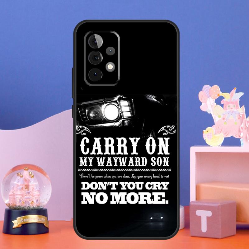 Сверхъестественное CARRY ON WAYWARD SONS Чехол Для Samsung Galaxy A56 A36 A26 A16 A06 A13 A33 A53 A15 A35 A55 A34 A54 A52 A12 A32 A17