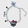 Y2K Pink Bow Skull Bracelet - Halloween Hot Girl Accessories