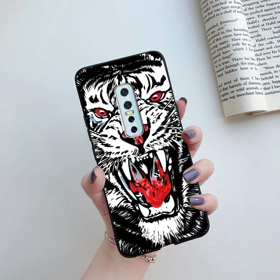 For Vivo V17 Pro Case Cover Vivo 1909 Phone Casing Flower Marble Silicone Shockproof Full Shell for VIVO V17 Pro 1910 Bumper Bag
