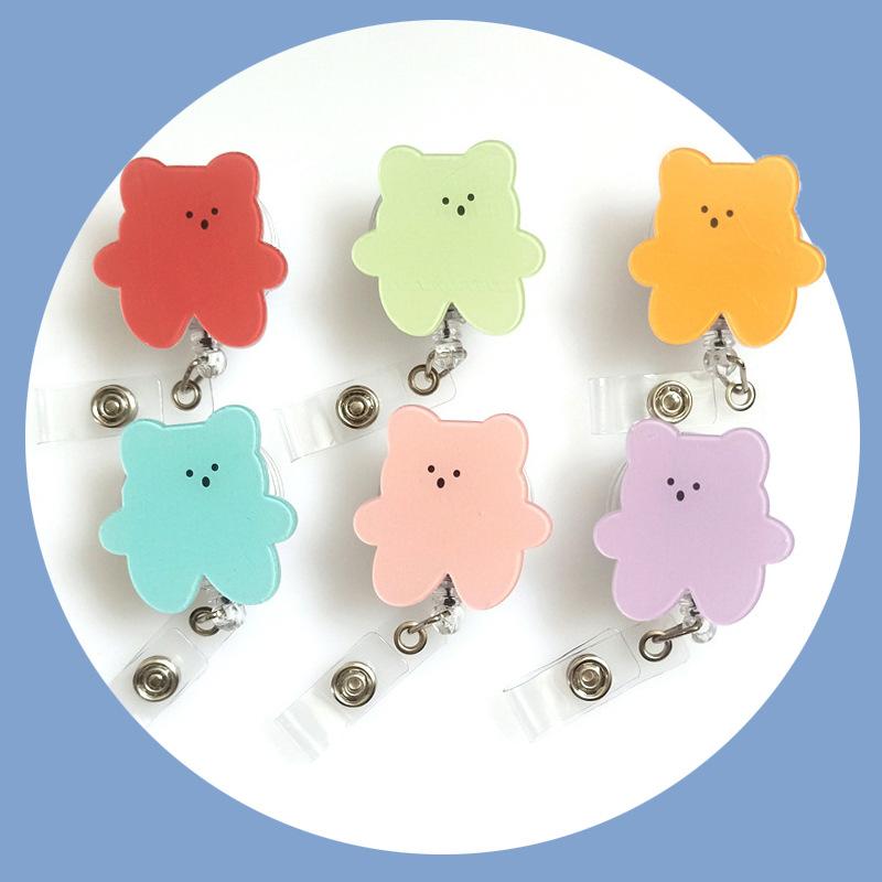 Клетчатый бейдж-ролик со звездой для студентов, медсестер, выдвижной, для работников, держатель для ID, школьный шнурок с клипсой, медицинские зажимы для рабочих карт