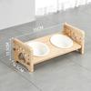 Raised Cat Feeding Bowls Adjustable Height Multifunctional Sturdy Pet Feeder