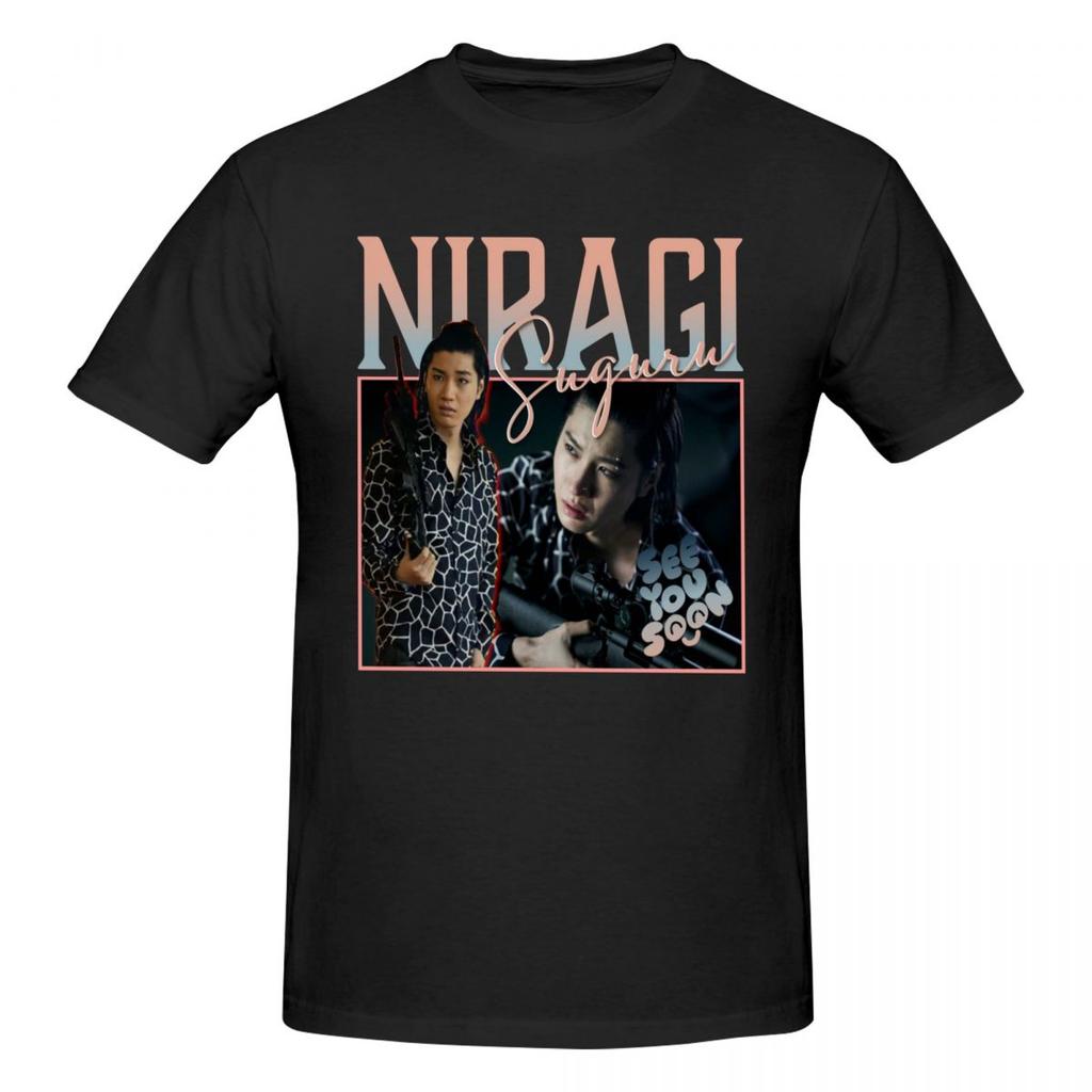 Unisex Niragi Suguru Alice In Borderland T Shirt Streetwear Plus Size Oneck Cotton Sleeve Custom T Shirt Homme