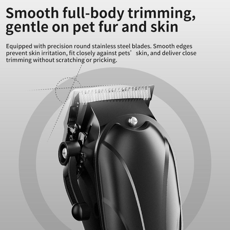 Professional Low Noise Dog Hair Clipper Kit Cat Paw Shaver Small Animal Nail Grinder Rechargeable Pet Grooming Machine