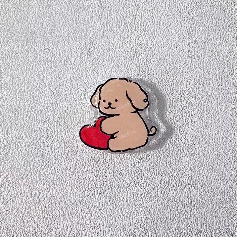 Держатель для телефона Ток Кронштейн Корейский Милый Мультяшный Щенок Магнитный Сокет Карманная Подставка Для iPhone Samsung Xiaomi Кольцо-Держатель для Пальца