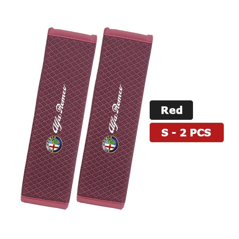 For Alfa Romeo 1/2PCS Car Seat Belt Cover Adjustable Ice Silk Safety Protection Shoulder Pad 159 Giulietta 156 147 Giulia Mito