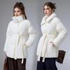 Большая свободная теплая хлопковая куртка со стойкой воротником Зима Новая Европейский стиль Повседневное хлопковое пальто