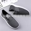 Men's Spring and Autumn New Comfortable and Breathable Old Beijing Cloth Shoes Lace-up Thickened Sports Shoes Medium and Old Casual Walking Shoes