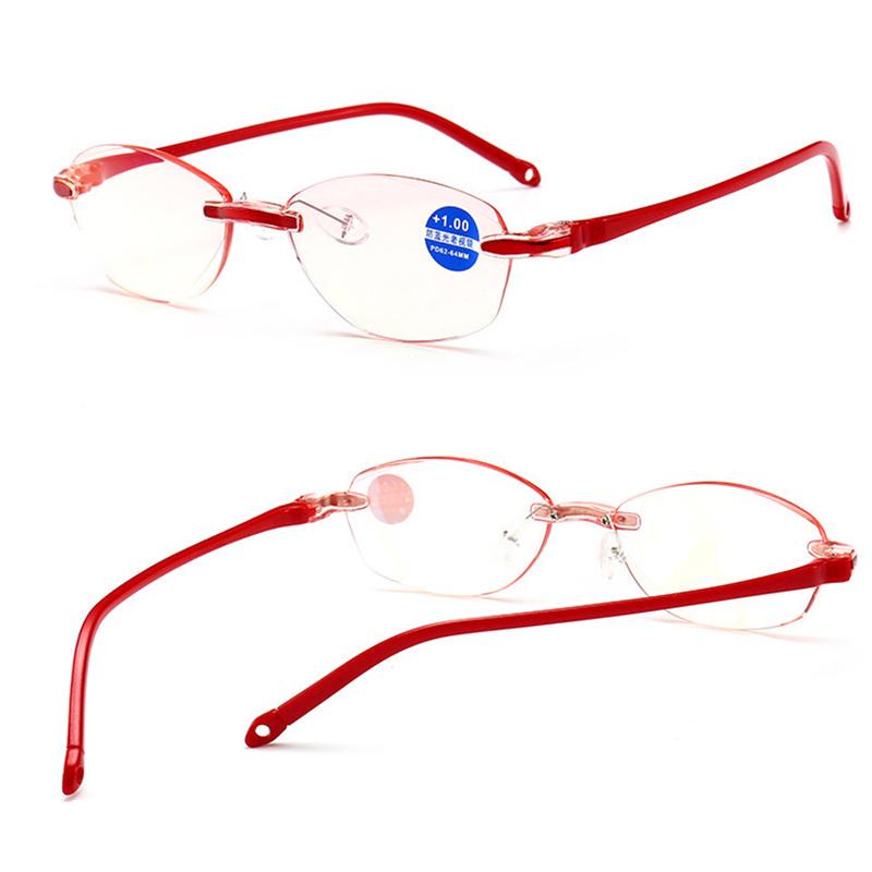 1 шт., безрамные очки для чтения, модные очки для чтения, антисиние очки для чтения
