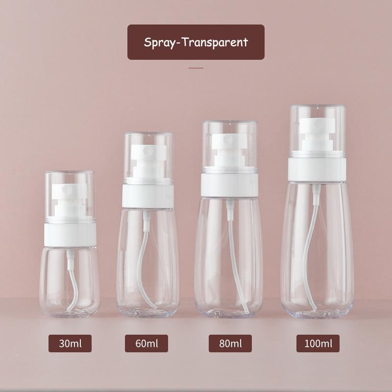 30/60/80/100ml Spray Lotion Bottle Perfume Sub-bottling PET Empty Makeup Liquid Aromatherapy Refillable Travel Portable