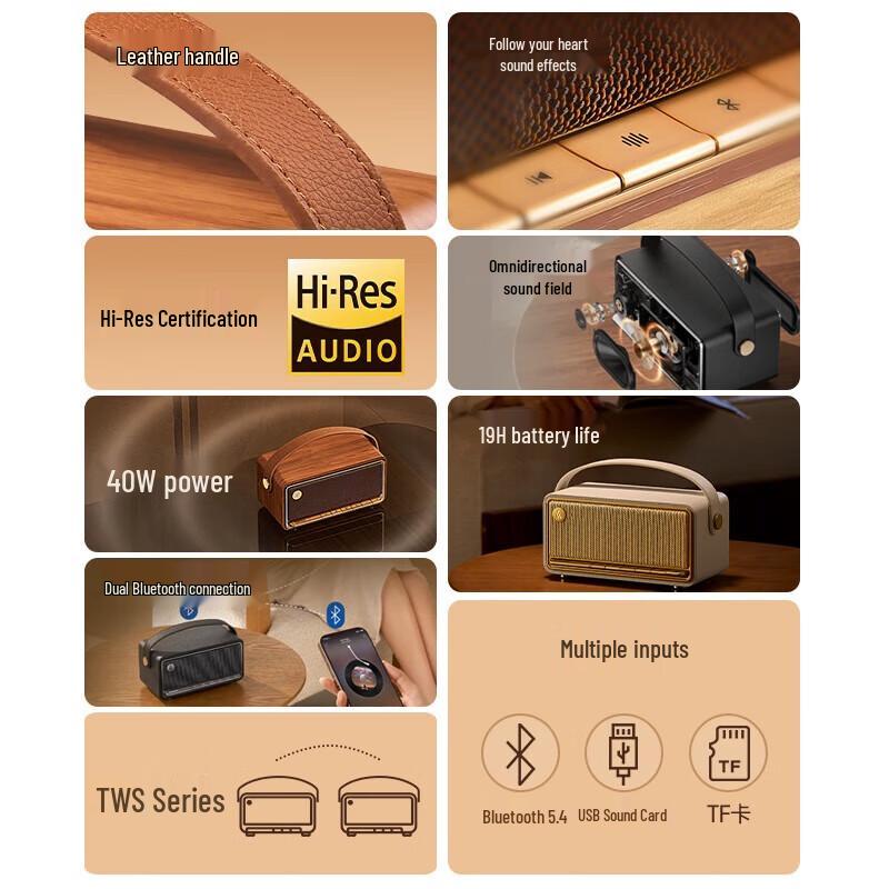 EDIFIER M285 Retro Portable Bluetooth Speaker