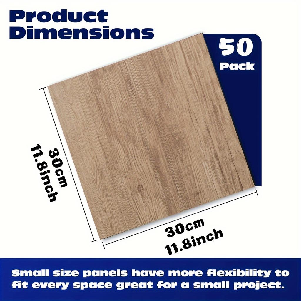 25 шт./50 шт. 3D-текстурные ретро-самоклеящиеся противоскользящие наклейки на пол, водонепроницаемые и стойкие к пятнам наклейки на плитку для кухни, украшение дома