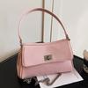 2025 New Fashion Simple Temperament Underarm Kelly Bag Women's Commuting Versatile Solid Color Chain Messenger Bag