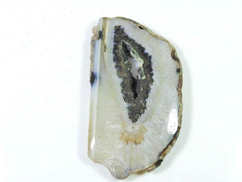 133Cts. Окрашенный черный друзовый агат фантазийный кристалл кабошон россыпью драгоценный камень 32X63MM SK-2263