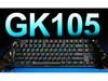 GK105 87-клавишная проводная механическая клавиатура, ARGB подсветка, Красный переключатель, Анти-гостинг, Универсальная для геймеров и ноутбуков.