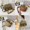 Hamburger Embroidered Cute Girl Crossbody Bag With Zipper For Daily Casual Use