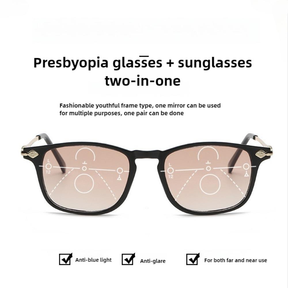 +100 До +400 Мужские очки для чтения Прогрессивные мультифокальные очки для чтения Очки-автозум Солнцезащитные очки Пресбиопические очки Дальнозоркость