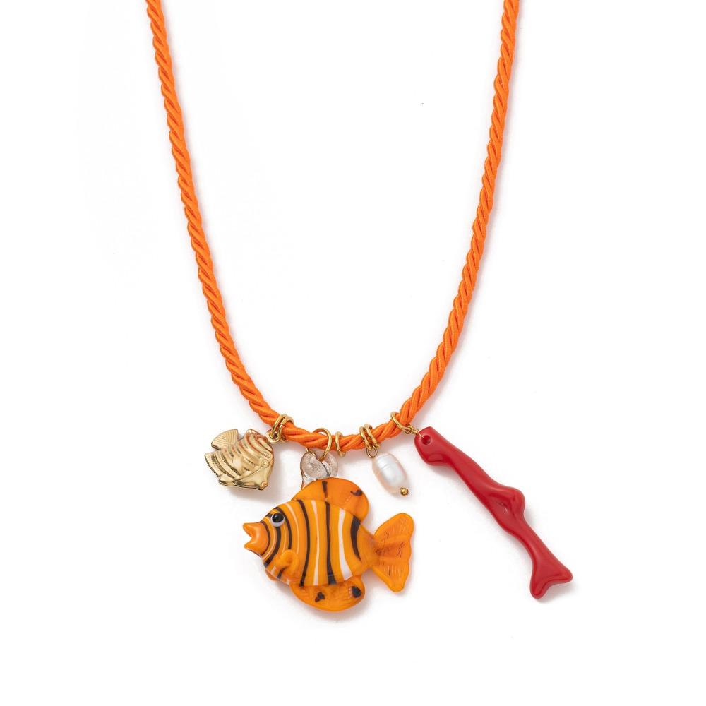 Necklace Set Resin Starfish Pendant Necklace Ethnic Style Dopamine Necklace Gift