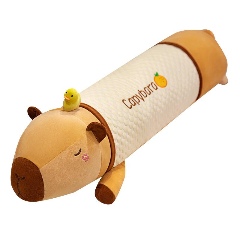 Cartoon Soft Capybara Throw Pillow Plush Toy Doll Kapibara Doll Girl Soothing Doll