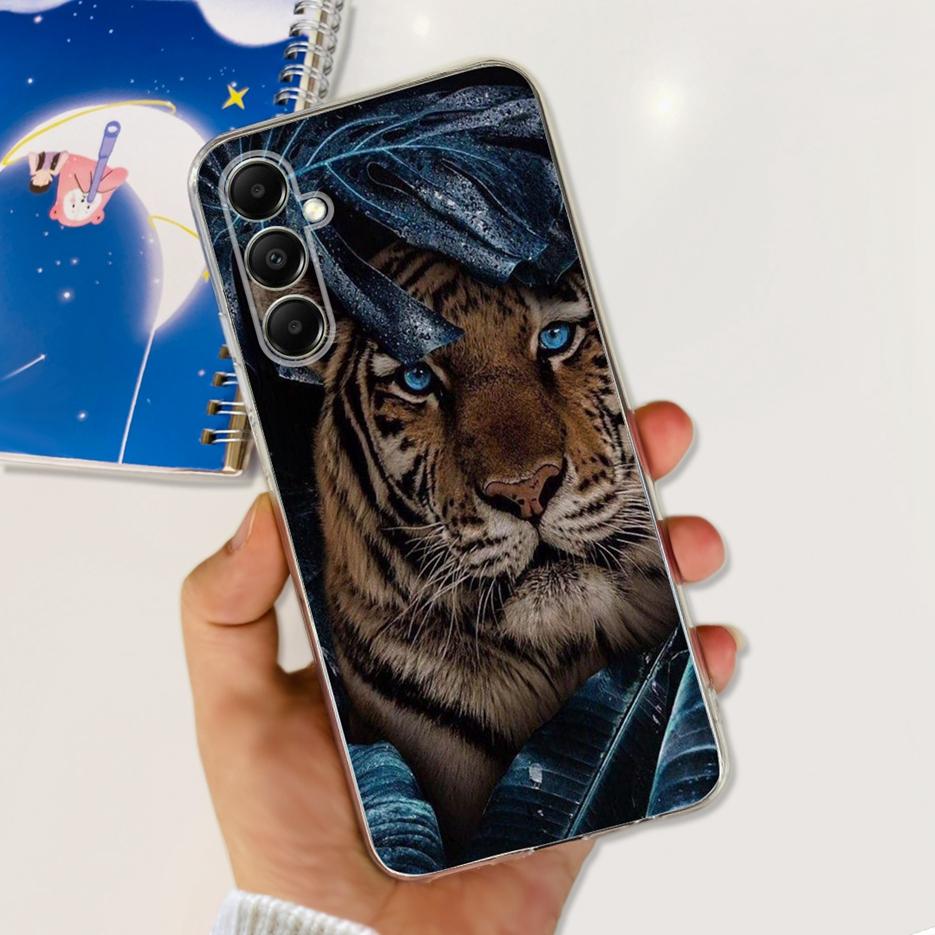 Чехол для Samsung Galaxy A05s SM-A057F Милый мультяшный чехол с кошкой Прозрачный силиконовый чехол для телефона для Samsung A05s A 05s Мягкий бампер