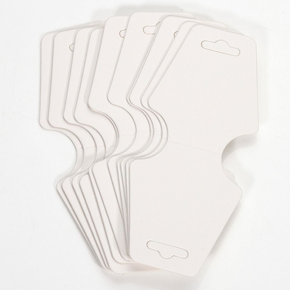 50 шт., картонный держатель для дисплея, многоцветная подвесная пустая бирка, упаковочная карточка для модных украшений