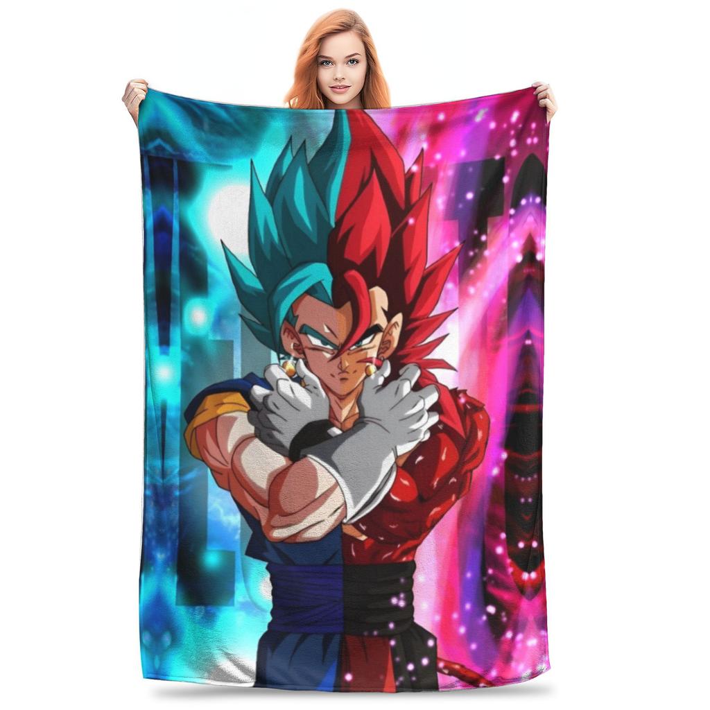 Dragon Ball Z фланелевые пледы японское мультяшное одеяло для постельного белья автомобильное супер теплое покрывало