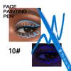 Colorful UV Waterproof Luminous Eyeliner Gel Pen Fluorescent Eyeliner Pen Halloween Christmas Party Stage Face Color Paint Pen