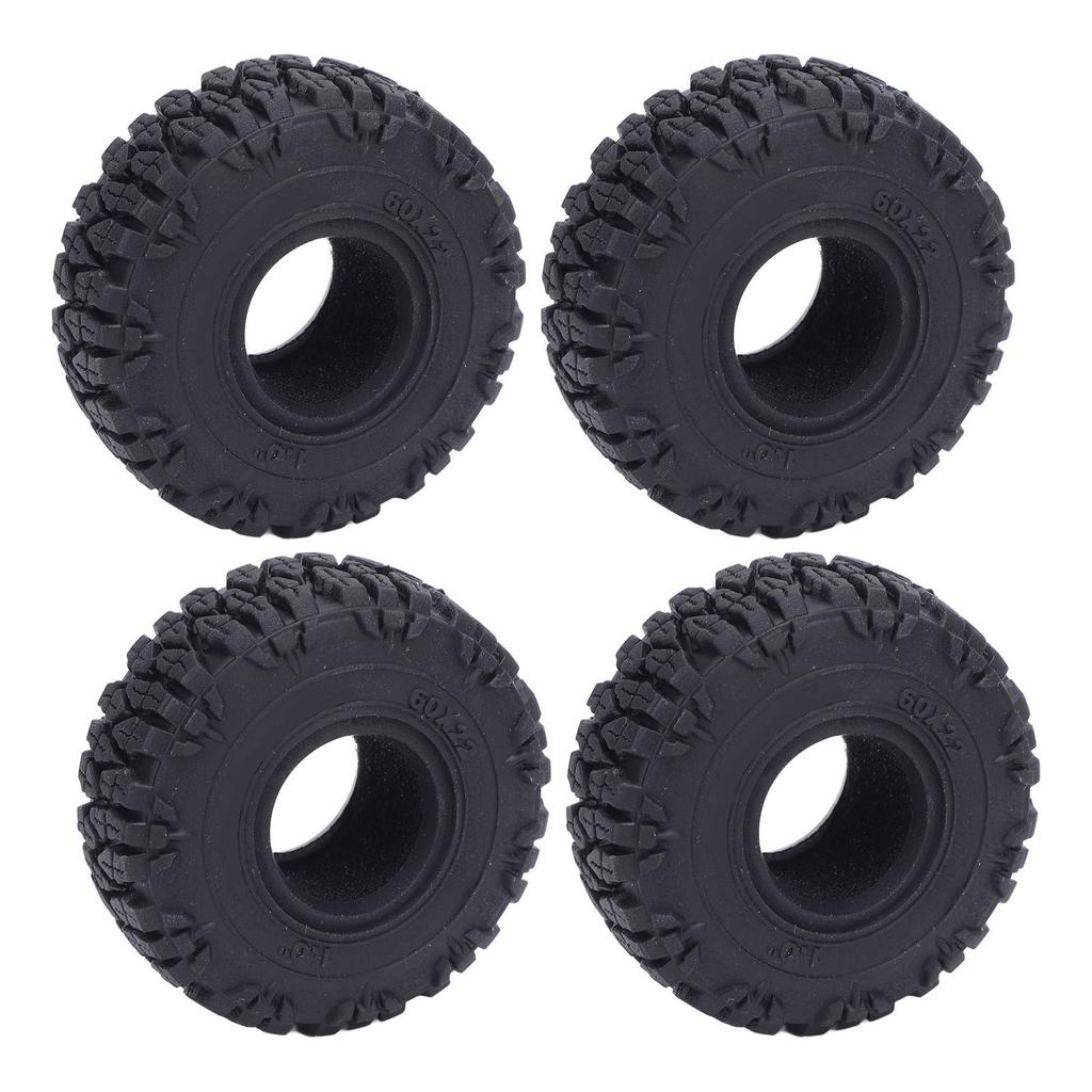 RC Wheel Tire with Hub Plastic Enhanced Handling High Simulation RC Crawler Tire for Axial SCX24 1/24 RC Wheel Tire