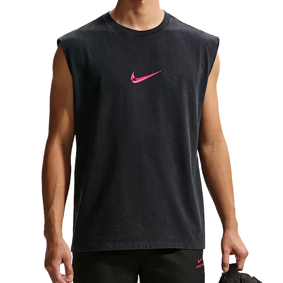 Nike Хлопок Удобный Поддерживающий Свободный Круглый Вырез Жилет Мужские Топы IM6145-011