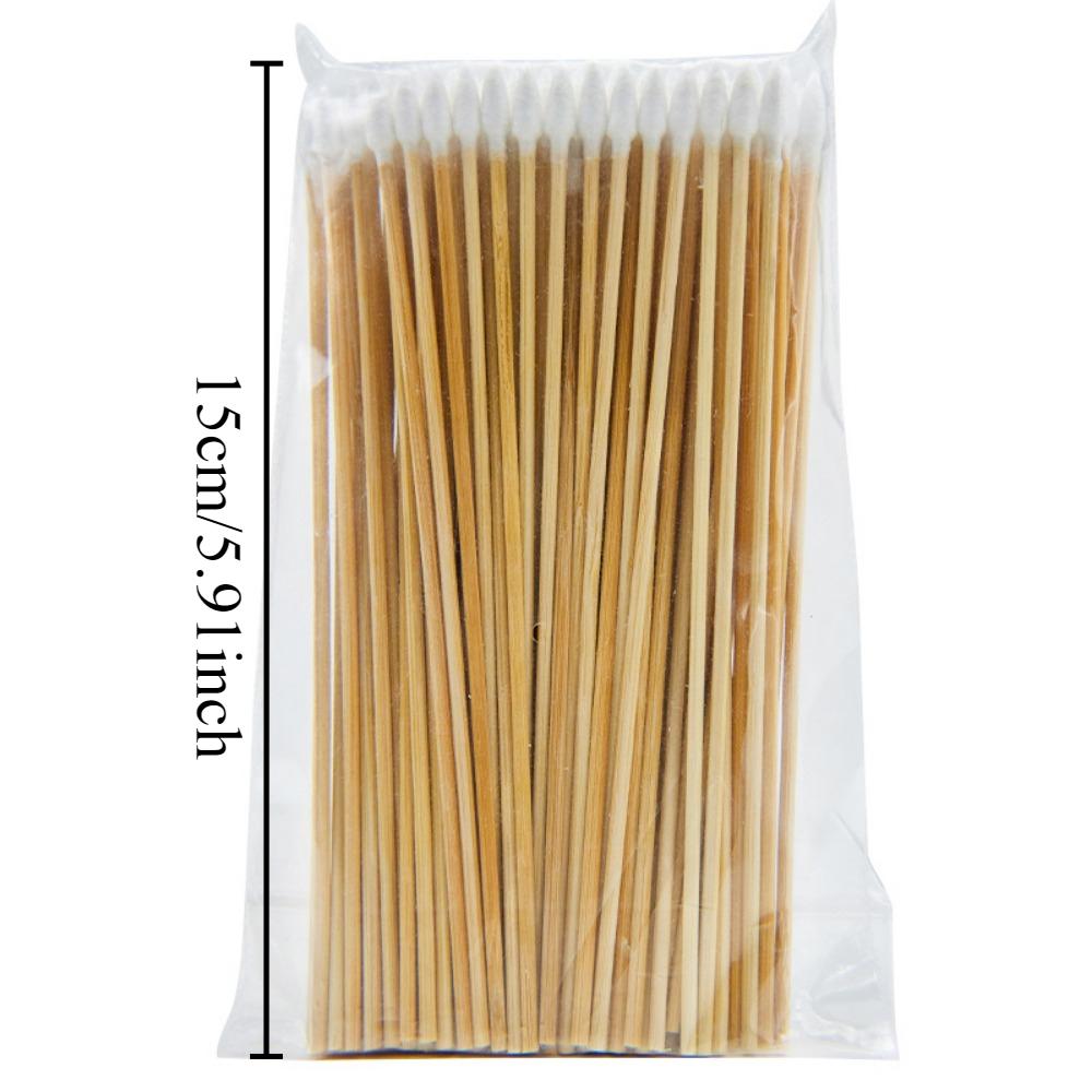 6-дюймовая ватная палочка с одним острием, бамбуковая палочка, ватная палочка для снятия макияжа, инструментальное оборудование, ватная палочка для чистки линз