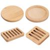 Bamboo Coasters Anti-Slip Heat Resistant Cup Mat Eco-Friendly Tea Coffee Pad Placemats for Home Kitchen Restaurant Bar Office