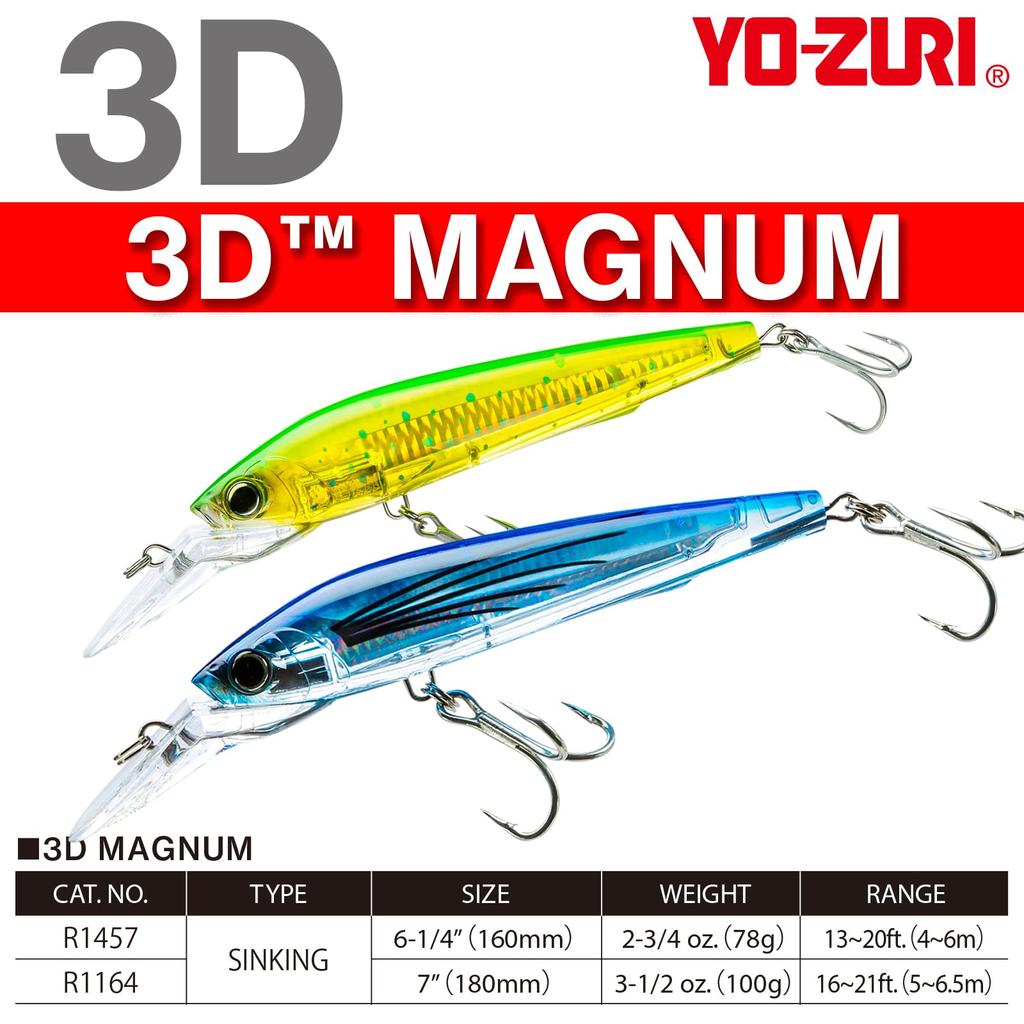 Морская приманка 3D Magnum Тонущий 160мм Шед YO-ZURI Цвет